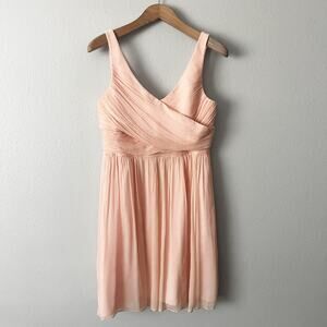 J.Crew Silk Chiffon Heidi Dress Misty Rose Sleeveless Dress women’s size 12